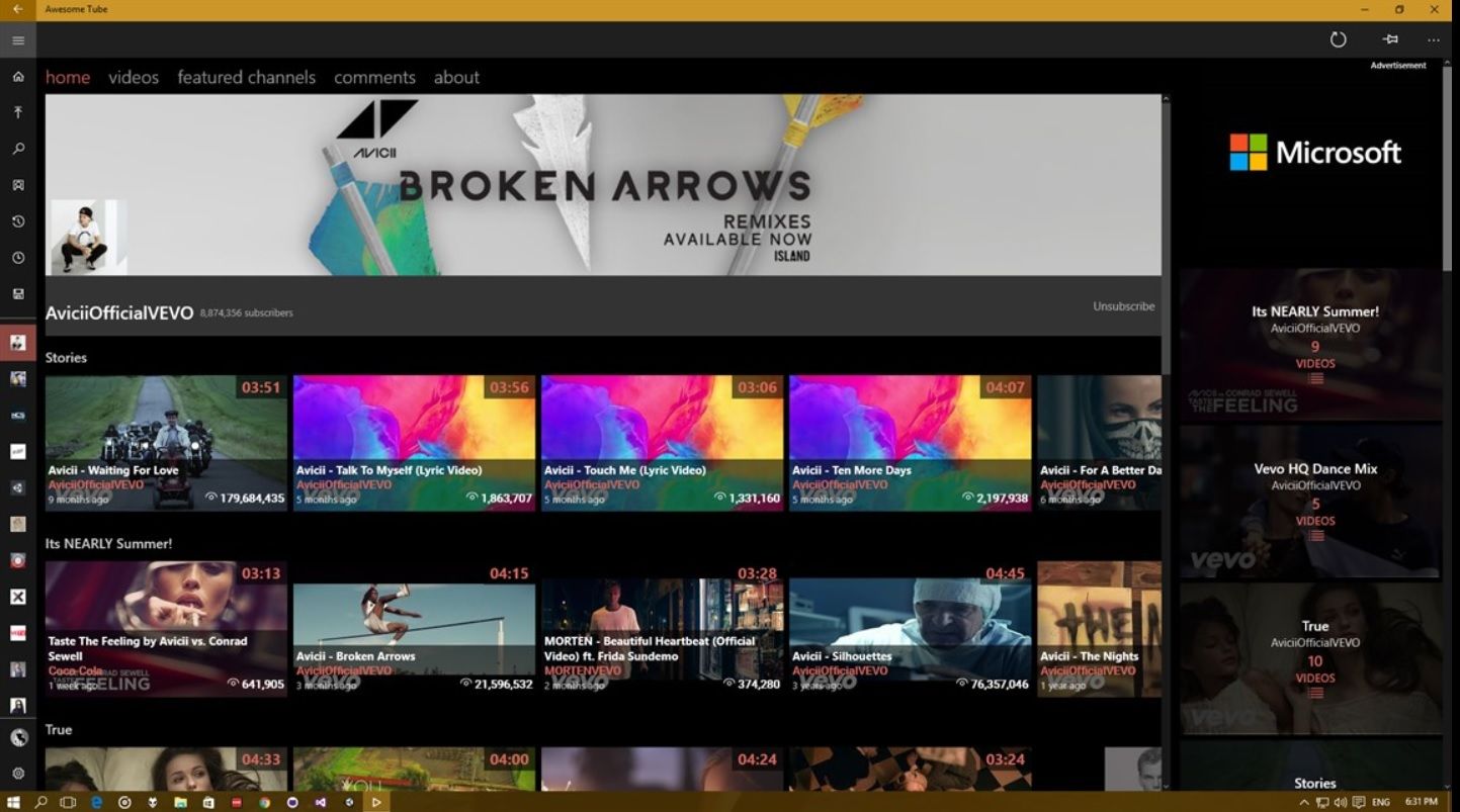 Awesome Tube - Windows 10