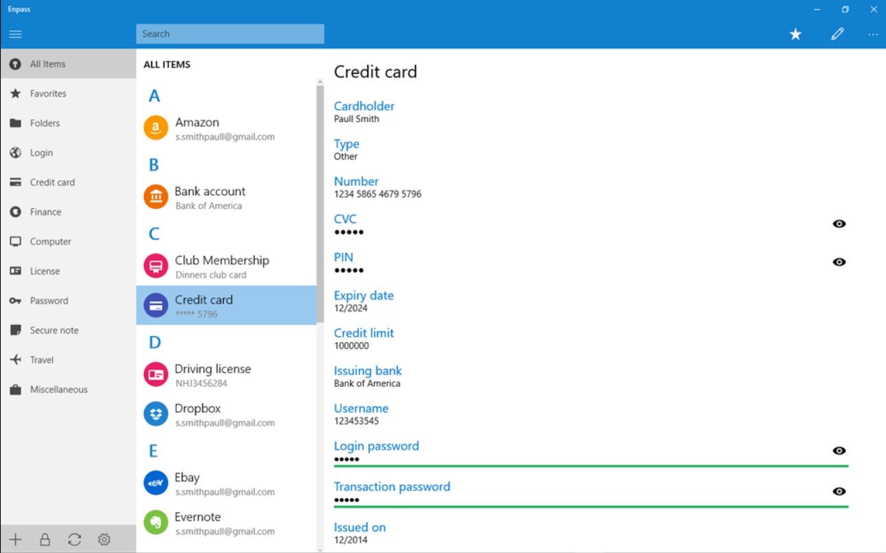 Enpass - Windows 10