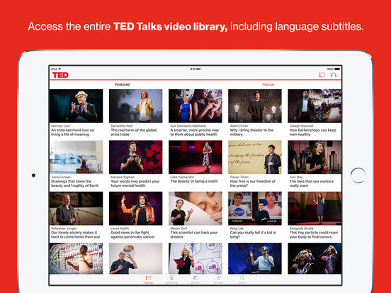 TED - iOS e Android