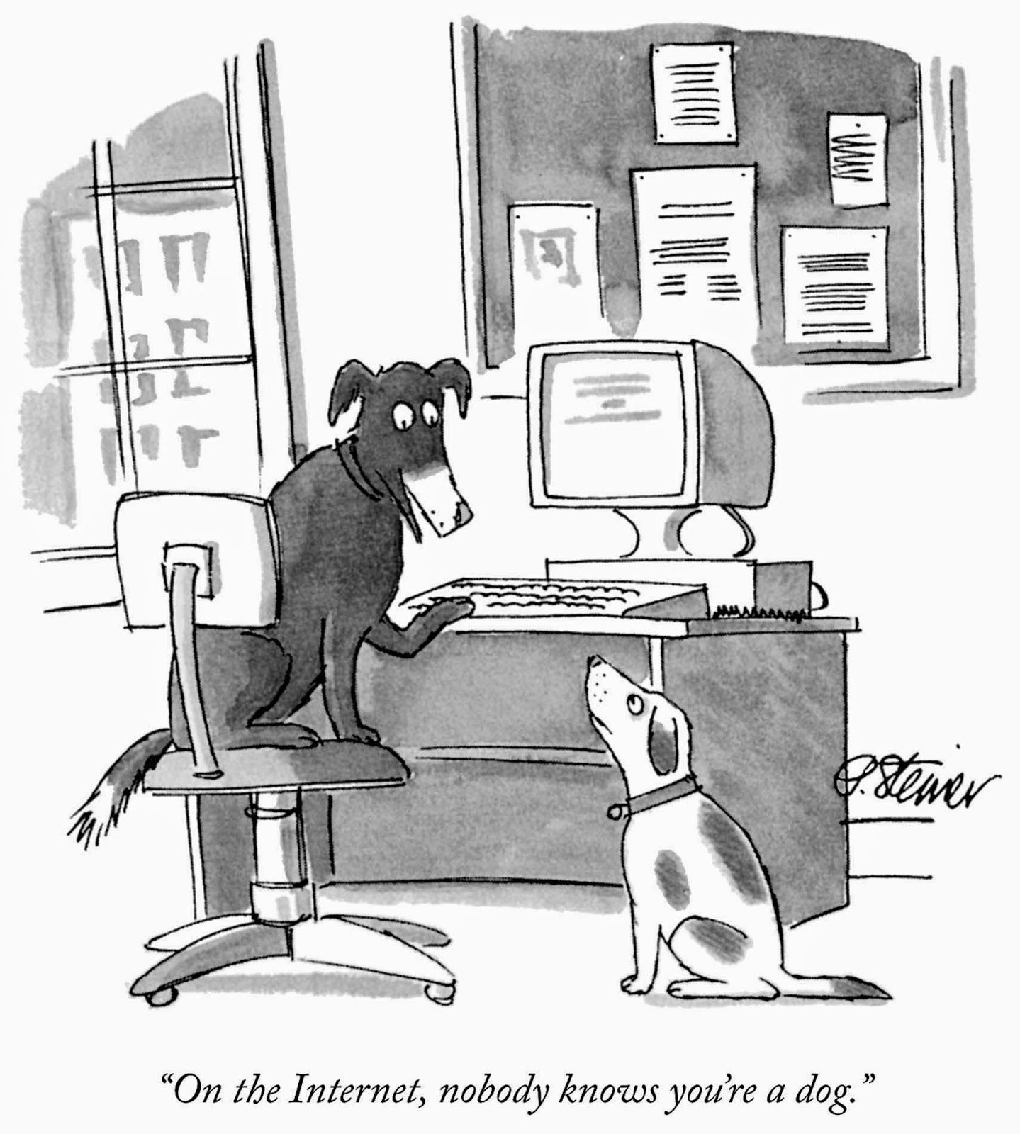 On the Internet, nobody knows you're a dog