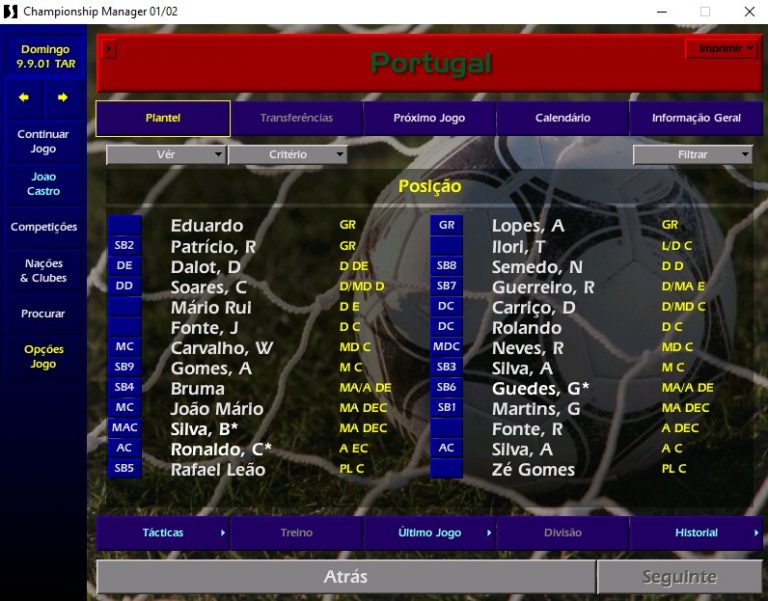 championship manager 01/02 roster