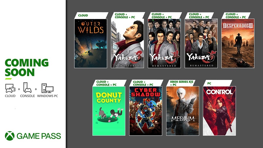 Xbox Game Pass Jogos Janeiro